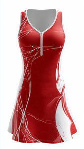 Robes de netball 100% polyester pour femmes, robe de tennis personnalisée par sublimation, robe d'entraînement sportive pour femmes - Product Image 5