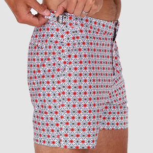 Pantalones cortos de natación para hombre con logo personalizado, shorts deportivos lisos, pantalones cortos de poliéster para playa y verano, shorts de sudoración para hombre. - Product Image 4
