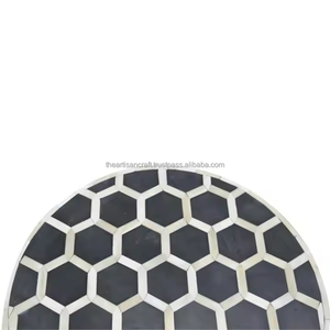 Taburete con incrustaciones de hueso, acento para dormitorio, almacén, Hospital, Hotel, escuela, apartamento, supermercado, taller, granja, artesanía artesanal - Product Image 3