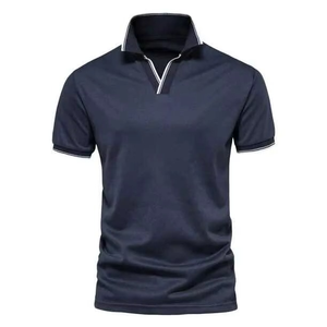 Camiseta Polo de Manga Corta para Hombre, Nueva, de Alta Calidad, con Cuello Alto, Lisa, Camisetas Polo de Manga Larga para Hombre, de Alta Calidad - Product Image 5