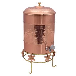 เครื่องจ่ายน้ำทองแดงอายุรเวทเครื่องจ่ายน้ำหม้อทำจากทองแดงที่ดีต่อสุขภาพ - Product Image 1
