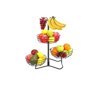 Soporte de metal plateado para plátanos, estante decorativo de metal plateado con cesta de metal para frutas, ideal para la cocina del hogar. - Product Image 6
