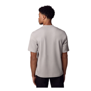 Camiseta de Manga Corta Blanca Lisa para Hombre, Corte Regular, Cuello Redondo, Tejido Jersey Informal, 100% Algodón, Color Sólido, Camiseta Básica - Product Image 3