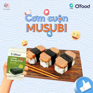 Alga Nori Tostada Seca con Aceite de Oliva Tradicional 5g Venta al por Mayor O'food |   Paquetes de 3/9/16 |   Comida Vietnamita Lista para Comer, Vida Útil de 12 Meses - Product Image 4