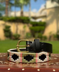 Ceinture en cuir vintage style polo, avec boucle en laiton robuste, pour hommes et femmes, LBP-0020 - Product Image 5