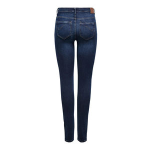 Jeans de Mezclilla de Cintura Media, Transpirables y Ecológicos, Corte Bootcut para Mujer, Estilo Veraniego Sexy, con Bolsillos, Logotipo Personalizado, Color Oscuro, Corte Regular - Product Image 3