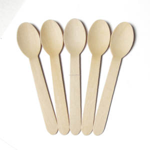 Cuillère en bois jetable vietnamienne 100% biodégradable 160mm pour les fêtes - Product Image 2