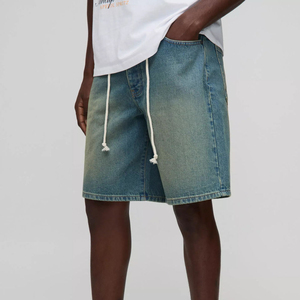 Short en jean de bonne qualité pour homme, décontracté, séchage rapide, avec poches cargo, prix bas, fabriqué en usine. - Product Image 2