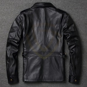 Fashion Outerwear Factory Price Men's High Street Genuine <b>Leather</b> <b>Jackets</b> Custom Logo Durable <b>Real</b> <b>Leather</b> <b>Jackets</b> - Product Image 6