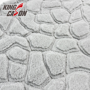 Bufanda de Piel de Conejo Jacquard con Patrón Irregular, Gruesa, Gris, Ecológica, para Decoración del Hogar, <span class=keywords><strong>Precio</strong></span> Económico, KINGCASON - Product Image 1