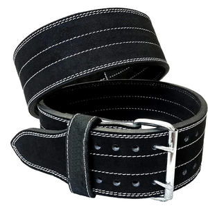 Professional Adjustable Breathable 10mm/13mm Genuine Leather Heavy Duty Non-Skid Powerlifting <b>Belt</b> for Weightlifting Gym <b>Belts</b> - Product Image 4