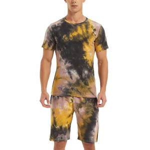 Men Summer Custom Knitted Men Short Sets Casual Sports Short Tracksuit Full Cotton Quality <b>Boxy</b> Fit <b>T</b> <b>Shirts</b> and Shorts Sets - Product Image 6