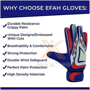 Gants de gardien de but en cuir de haute qualité, imperméables, antidérapants, résistants, pour l'extérieur, vente directe d'usine, best-seller - Product Image 5