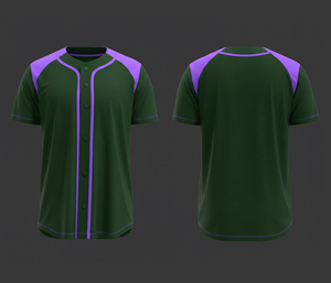 Entrega Rápida, Uniforme de Béisbol con Sublimación Completa |   Uniforme de Béisbol para Equipo con Logotipo y Números Personalizados |   Poliéster Transpirable - Product Image 2