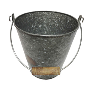 Mango de cubo de hierro galvanizado de gran tamaño de alta calidad para Año Nuevo, artículo decorativo de jardín de Halloween, exportación directa India - Product Image 3