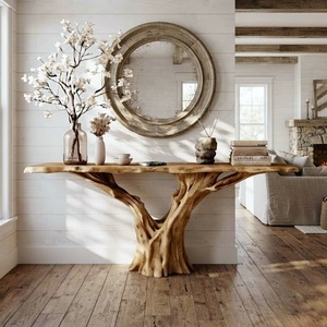 Viet Nam Supplier-Wood <b>Console</b> <b>Table</b> Modern Narrow Design Solid Wood Handmade Home Decor <b>for</b> Apartment and Hotel Use - Product Image 1