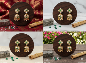 Boucles d'oreilles exclusives pour les grandes cérémonies de mariage et bijoux pour événements culturels traditionnels, pour les spectacles de danse nuptiale, à prix de gros - Product Image 6