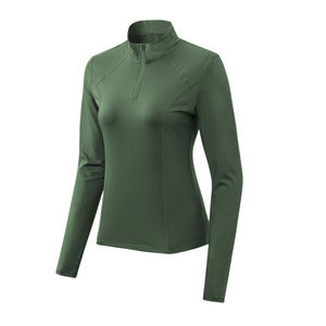 Men's <b>Black</b> <b>Long</b> Sleeve Stand Collar Sporty Knitted Quick Dry Slim Fit <b>T</b>-<b>Shirt</b> - Product Image 4