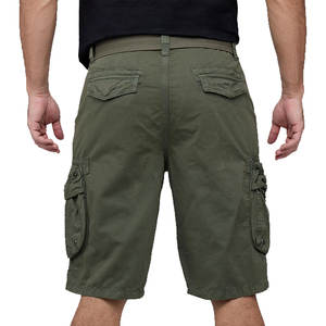 Pantalones Cortos Cargo para Hombre, de Moda, para Uso Diario, Tejido de Mezcla de Algodón, para Campamento al Aire Libre - Product Image 2