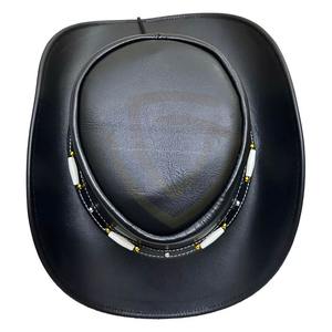 Sombreros Vaqueros Personalizados de Estilo Occidental, Nueva Imagen para Uso Diario al Aire Libre, Sombreros Vaqueros de Cuero Genuino con Logotipo Personalizado - Product Image 4