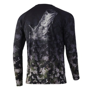 Camisa de pesca de rendimiento de manga larga de secado rápido UPF50 + protección solar 100% poliéster transpirable - Product Image 3