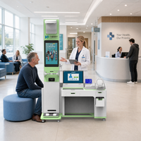 Huasheng Medical Multifunktionaler KI-Telemedizin Intelligenter Ganzkörper-Gesundheitsscreening-Kiosk HS-V600 OEM Touchscreen Solar