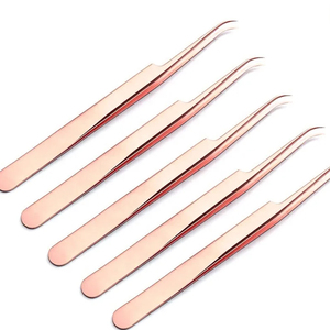 Pinces à cils de précision durables antistatiques en acier inoxydable avec logo personnalisé pour extensions de cils, durables - Product Image 2