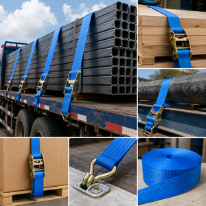 Rouleau de sangle en polyester industriel 50 mm haute résistance à la traction et à l'abrasion pour sangles à cliquet et arrimage de cargaison – Fabricant OEM - Product Image 3