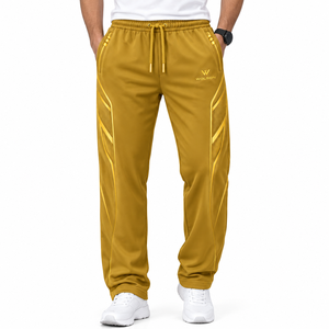 <b>Men</b> Interlock Performance <b>Trousers</b> <b>Lightweight</b> Sports Pants for Fitness Training Gym Running Exercise and Active Wear - Product Image 2
