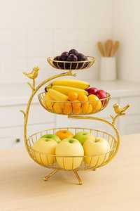 New Style Gold Luxury Wooden Chopping Board High Quality Kitchenware Box Multi-layer <b>Storage</b> - Product Image 3