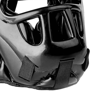 Casque de boxe HOB, protection intégrale du visage, en cuir PU, avec fermeture à boucle et crochets - Product Image 3