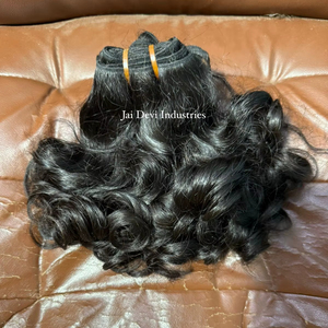 Funmi ผมลอนคลื่นลึกผมอินเดียผมหยิกสั้นผมมนุษย์15A ยังไม่ได้แปรรูป - Product Image 2