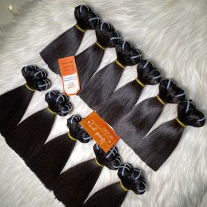 Extensiones de cabello vietnamita Natural recto de hueso de trama Sillky brillante longitud corta 6 8 pulgadas precio al por mayor de fábrica - Product Image 6