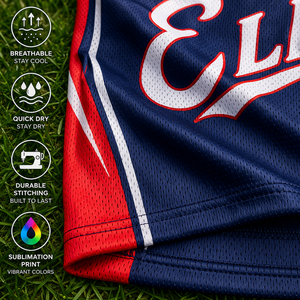 เสื้อเบสบอลแบบกำหนดเองสำหรับทีมและลีก ไซส์ใหญ่พิเศษ แห้งเร็ว ระบายอากาศได้ดี ผ้าโพลีเอสเตอร์ 100% พิมพ์ลายชื่อและหมายเลขผู้เล่น - Product Image 3