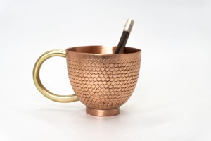 Verre à eau en cuivre martelé de haute qualité, vente en gros, en cuivre pur, très demandé - Product Image 6