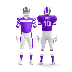 Uniforme de football américain imprimé, personnalisé pour l'équipe, tissu polyester respirant de haute qualité, OEM - Product Image 5