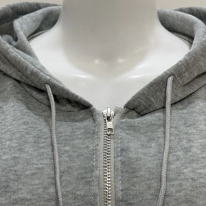 Sweat-shirt à capuche oversize pour femme, couleur unie, épaules tombantes, mélange de coton, streetwear d'automne, tricoté, respirant, manches longues - Product Image 6
