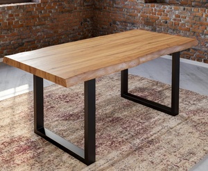 Modern Rectangle Solid <b>Wood</b> Dining <b>Table</b> Fluted Pedestal Base <b>Foldable</b> Design 6 Dining Room Furniture Entry 1 Year Warranty - Product Image 5