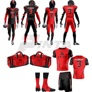 Uniforme de Fútbol Americano de Manga Corta Transpirable de Alta Calidad Hecho de 100% Poliéster a Bajo Precio - Product Image 3