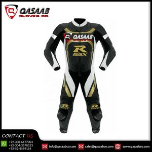 Protection respirante-Combinaisons en cuir de moto entièrement personnalisées Combinaison de moto en cuir de vachette Combinaisons de course sur mesure - Product Image 6