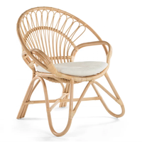 Chaise avec nœud en rotin naturel pour enfant, meuble d'extérieur, chaise pour enfants, offre spéciale