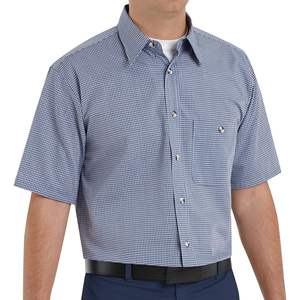 Camisa de Trabajo a Cuadros Mini Personalizada para Hombre, Estilo Uniforme - Product Image 1