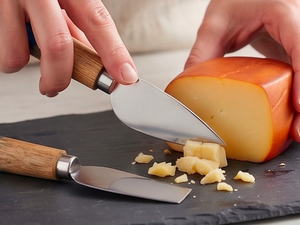 Luxury <b>Cheese</b> <b>Knife</b> <b>Set</b> Stainless Steel With Marble And Wooden Handle Perfect For Elegant Kitchen And Wedding Gifts <b>Set</b> Of 3 - Product Image 4