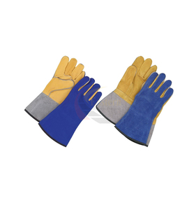 Wholesale Industrial Goatskin Cowsplit Leather Heat Resistant Tig Mig Safety Work Protection <b>Gloves</b> <b>for</b> Welding Work - Product Image 2
