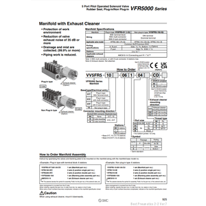 ชิ้นส่วนนิวเมติก VV5FR5-01T-021-04นิวเมติก SMC - Product Image 1