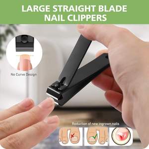 Cortauñas de Acero Inoxidable de Alta Resistencia con Borde Recto, Nuevo Diseño UBI, Apertura de Mandíbula Ancha, Corte Preciso para Uñas Gruesas - Product Image 1