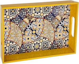Bandeja de Servir de Madera MDF Lacada al por Mayor, Personalizada con Impresión, Decorativa para Cocina y Comedor, Bordes Elevados, Apta para Lavavajillas, para Hogar y Hotel - Product Image 3
