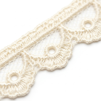 Vente en gros de dentelle guipure fantaisie écologique de 10 mm, 20 mètres, pour robes de bébé, bordure de coussin, scrapbooking, artisanat, couture, décoration