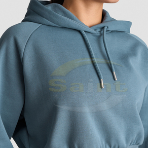 Sudadera Corta de Punto para Mujer, Diseño Personalizado, Uso en Exteriores, Color Sólido, Alta Calidad, Precio Razonable, Superventas - Product Image 6