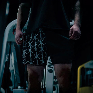 <b>Men's</b> Camouflage Print Board <b>Shorts</b> Quick Dry Drawstring Mid Waist Athletic Swim Mesh 240g - Product Image 4